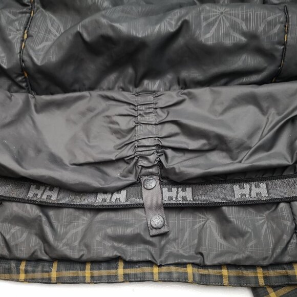 Helly Hansen Ladies Size Small Black & Gold Check Full Zip Snowboard Jacket - Picture 8 of 16